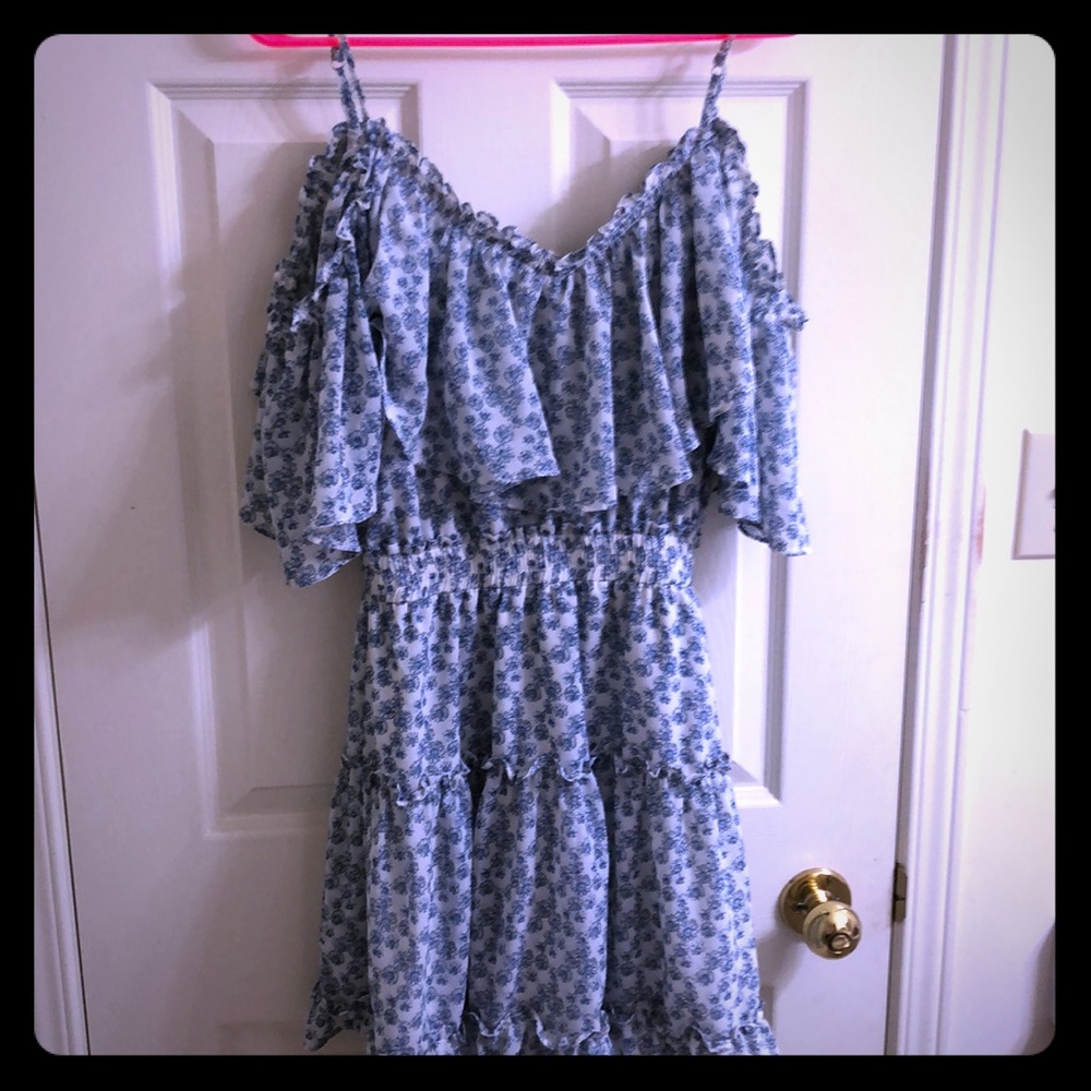 Brand new floral off the shoulder mini dress